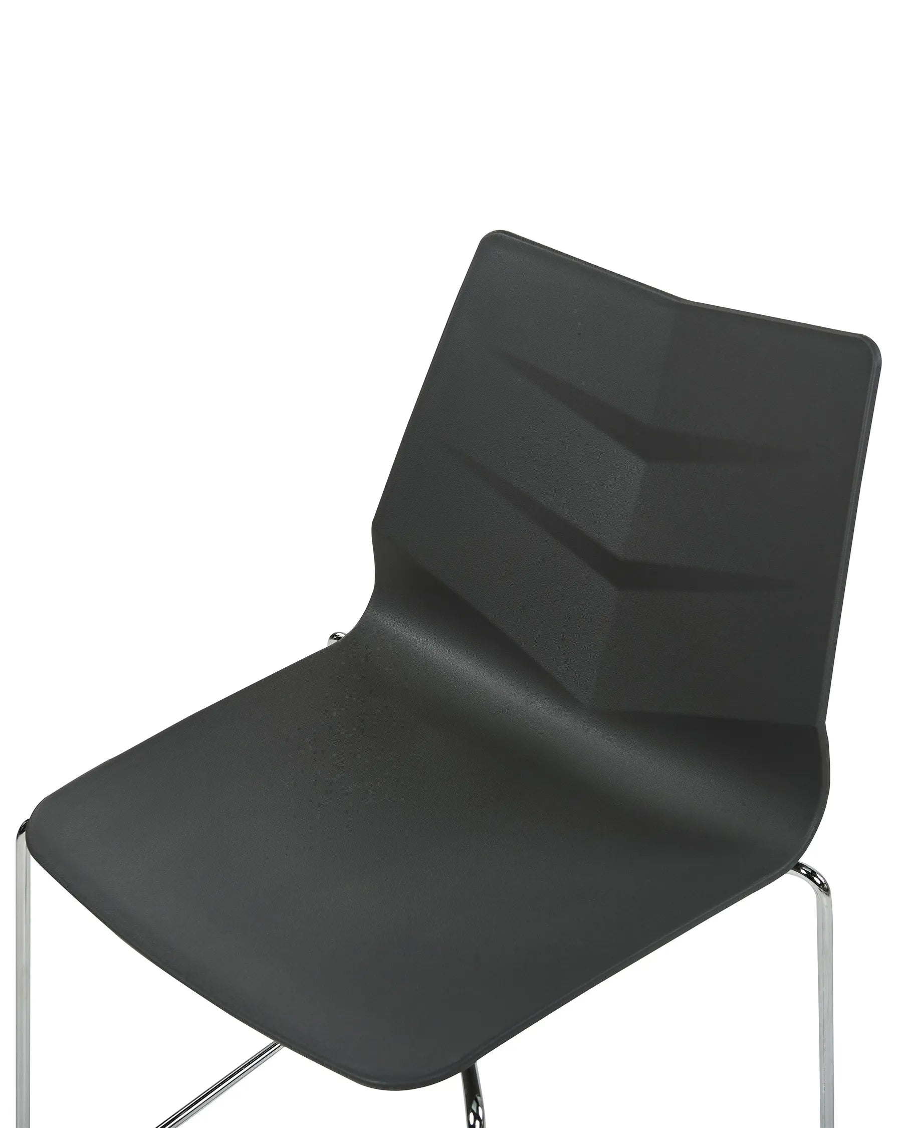 Set of 4 Dining Chairs HARTLEY Dark Grey
