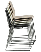 Set of 4 Dining Chairs HARTLEY Dark Grey