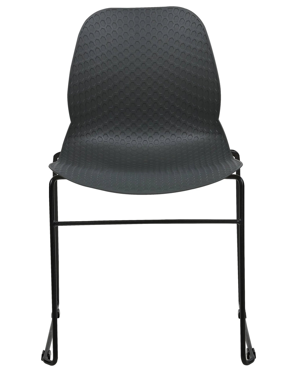Set of 4 Conference Chairs PANORA Dark Grey