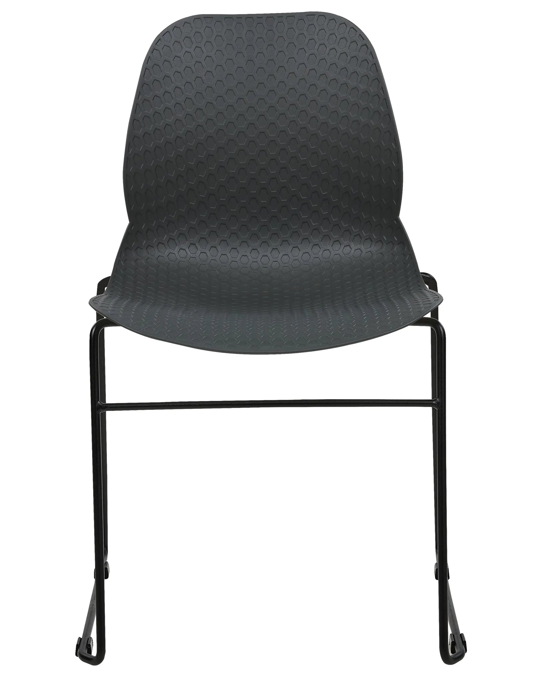 Set of 4 Conference Chairs PANORA Dark Grey