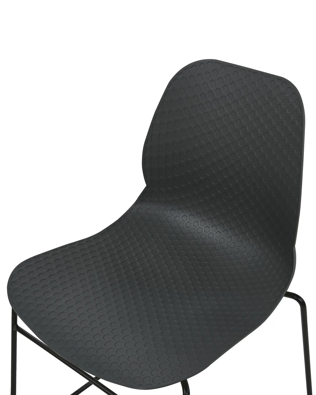 Set of 4 Conference Chairs PANORA Dark Grey