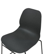 Set of 4 Conference Chairs PANORA Dark Grey
