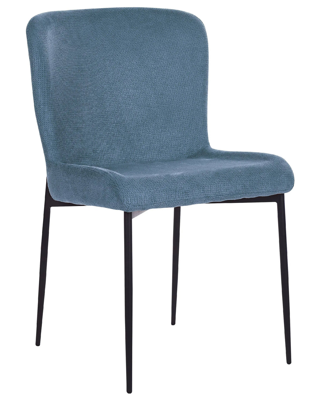 Set of 2 Dining Chairs ADA Fabric Blue