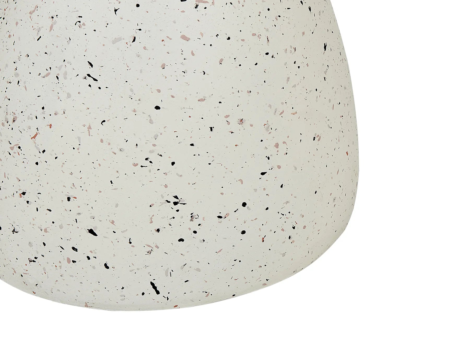 Side Table CAFFI 50 cm 50 cm White Terrazzo