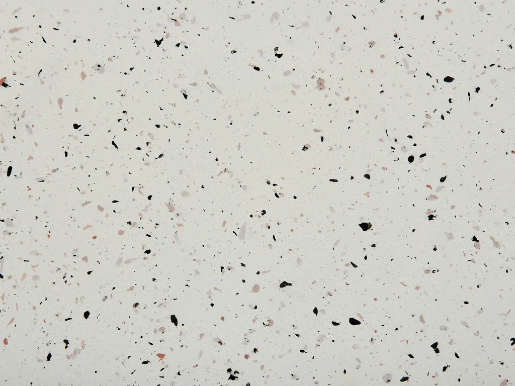 Side Table CAFFI 50 cm 50 cm White Terrazzo