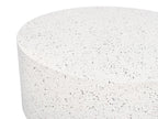 Coffee Table TREZZO 90 cm 90 cm Terrazzo Effect White Terrazzo