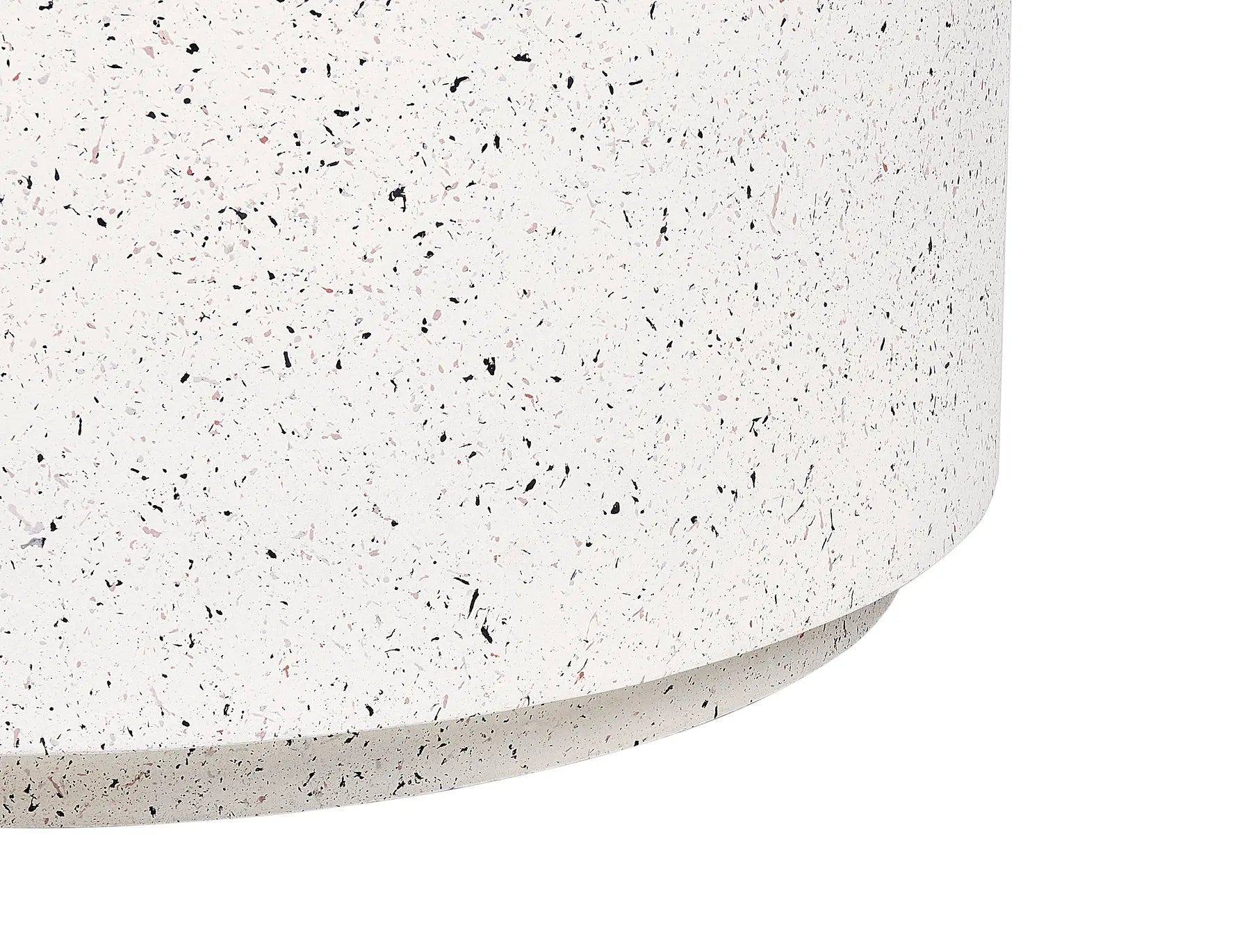 Coffee Table TREZZO 90 cm 90 cm Terrazzo Effect White Terrazzo