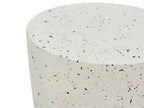 Side Table EDOLO 37 cm 37 cm Terrazzo Effect White Terrazzo