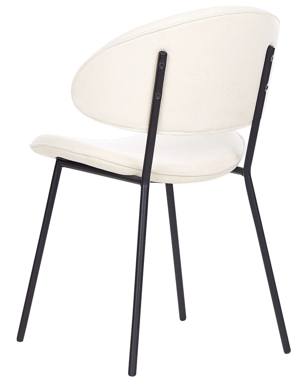 Set of 2 Dining Chairs KIANA Fabric Light Beige