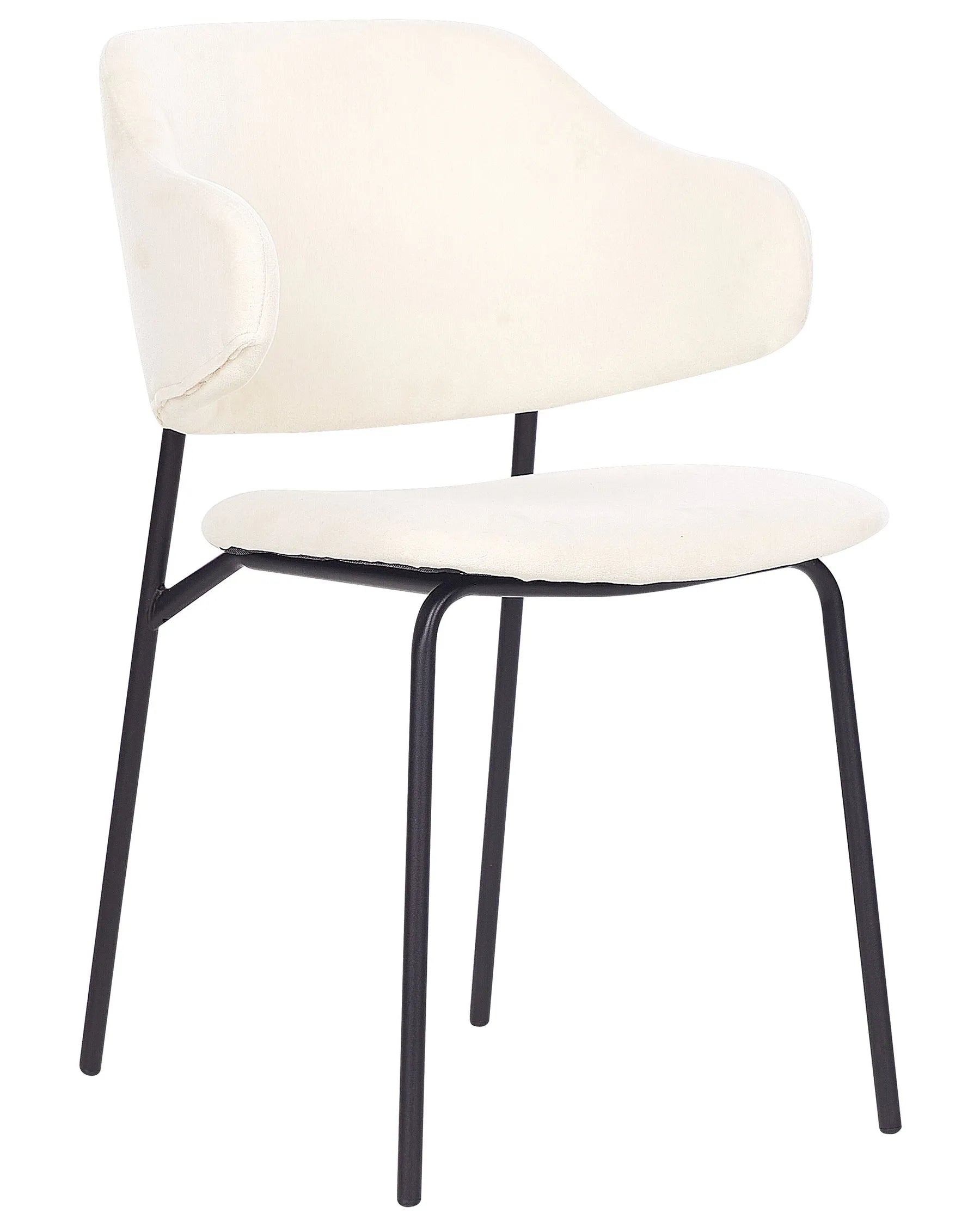 Set of 2 Dining Chairs KENAI Fabric Light Beige