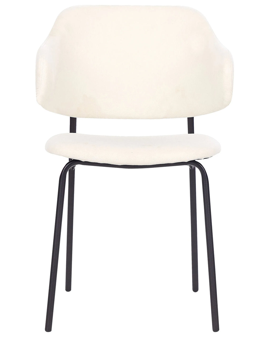 Set of 2 Dining Chairs KENAI Fabric Light Beige