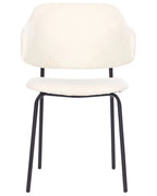 Set of 2 Dining Chairs KENAI Fabric Light Beige