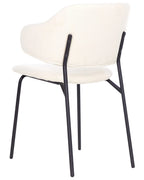 Set of 2 Dining Chairs KENAI Fabric Light Beige