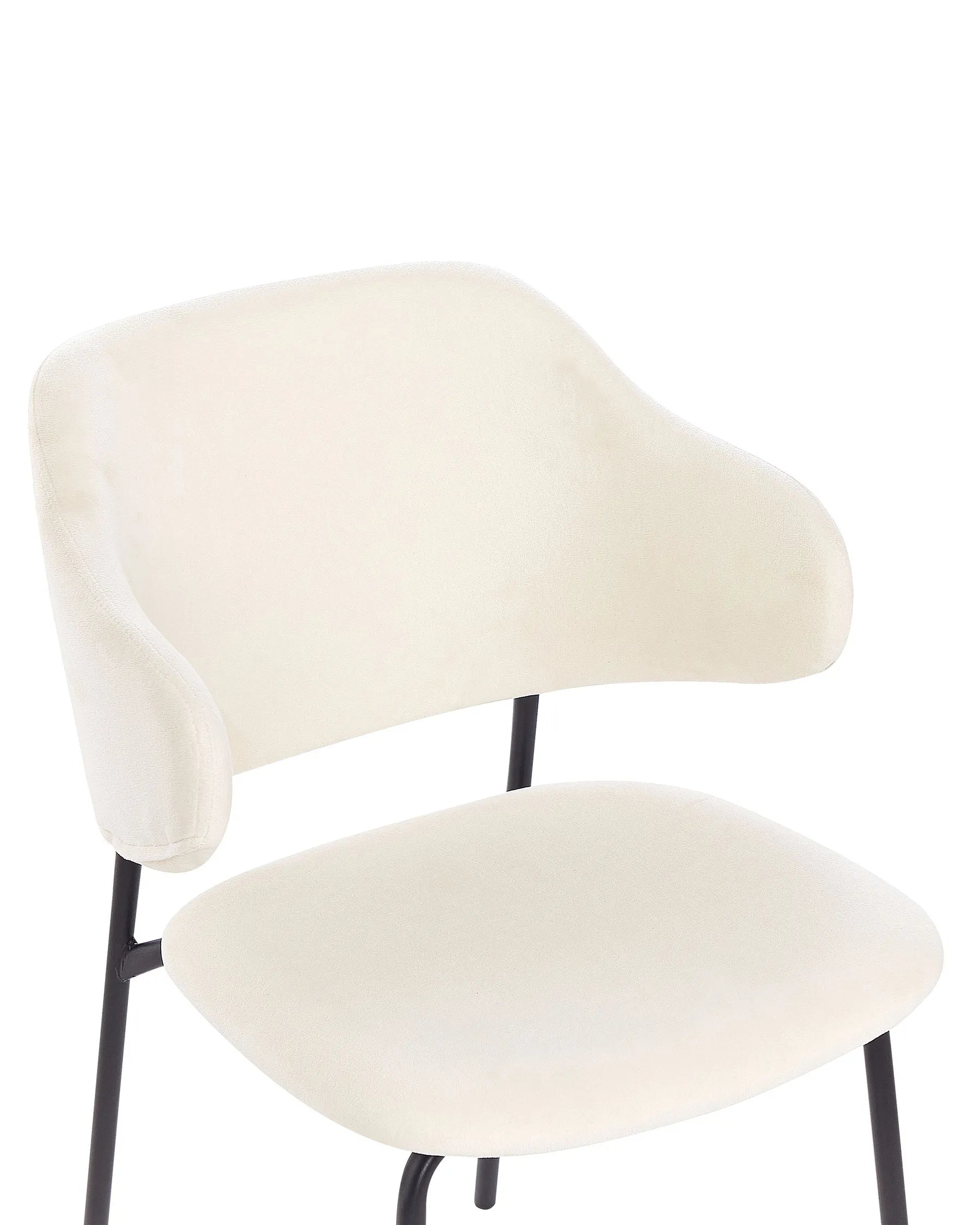 Set of 2 Dining Chairs KENAI Fabric Light Beige