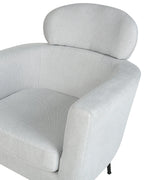 Armchair SOBY Fabric Light Grey