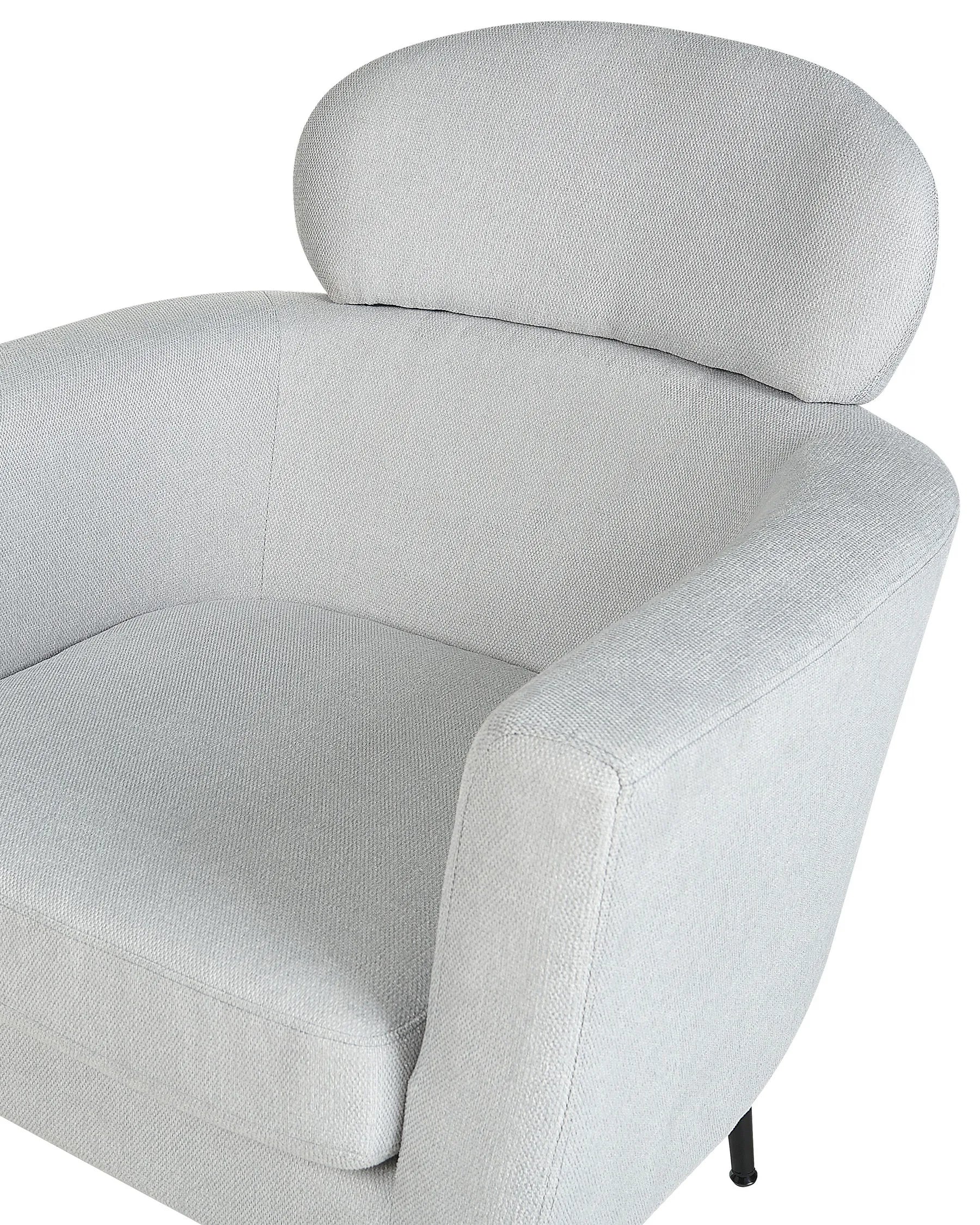 Armchair SOBY Fabric Light Grey