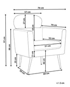 Armchair SOBY Fabric Grey