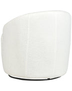 Swivel Armchair DAVIK Boucle Off-White