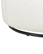 Swivel Armchair DAVIK Boucle Off-White