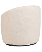 Swivel Armchair DAVIK Boucle Beige