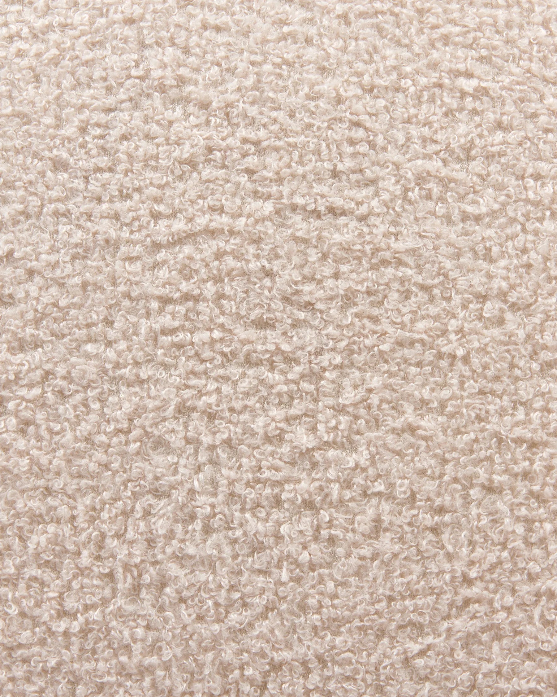 Swivel Armchair DAVIK Boucle Beige