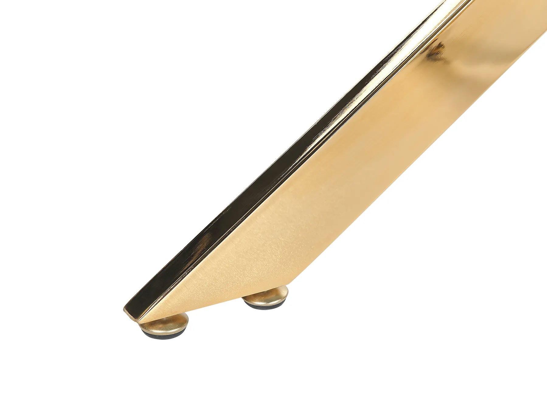 Dining Table MARAMO Gold 120 cm 70 cm Tempered Glass