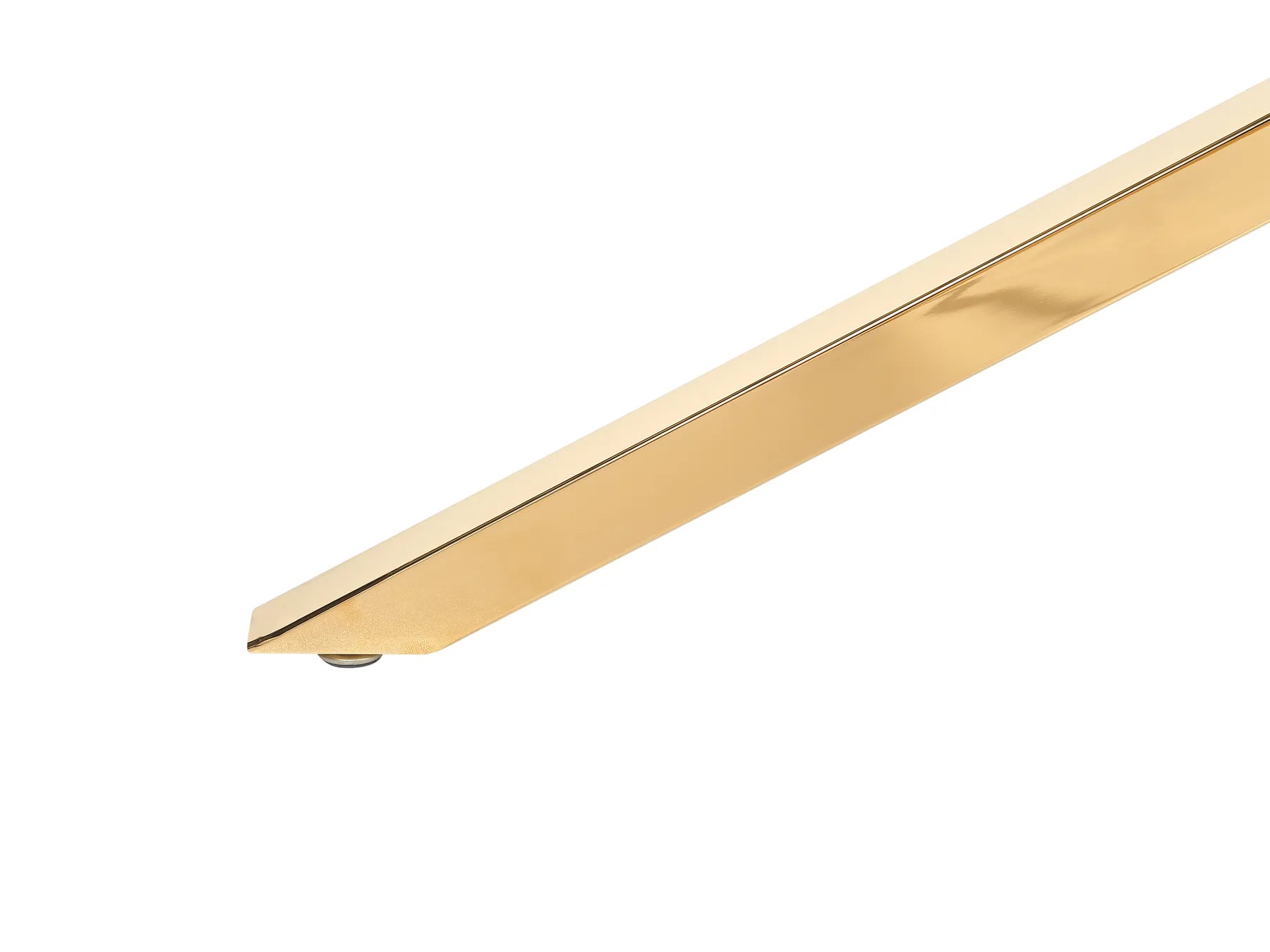 Dining Table CORA Gold 160 cm 90 cm Tempered Glass