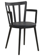 Set of 4 Dining Chairs MORILL Black