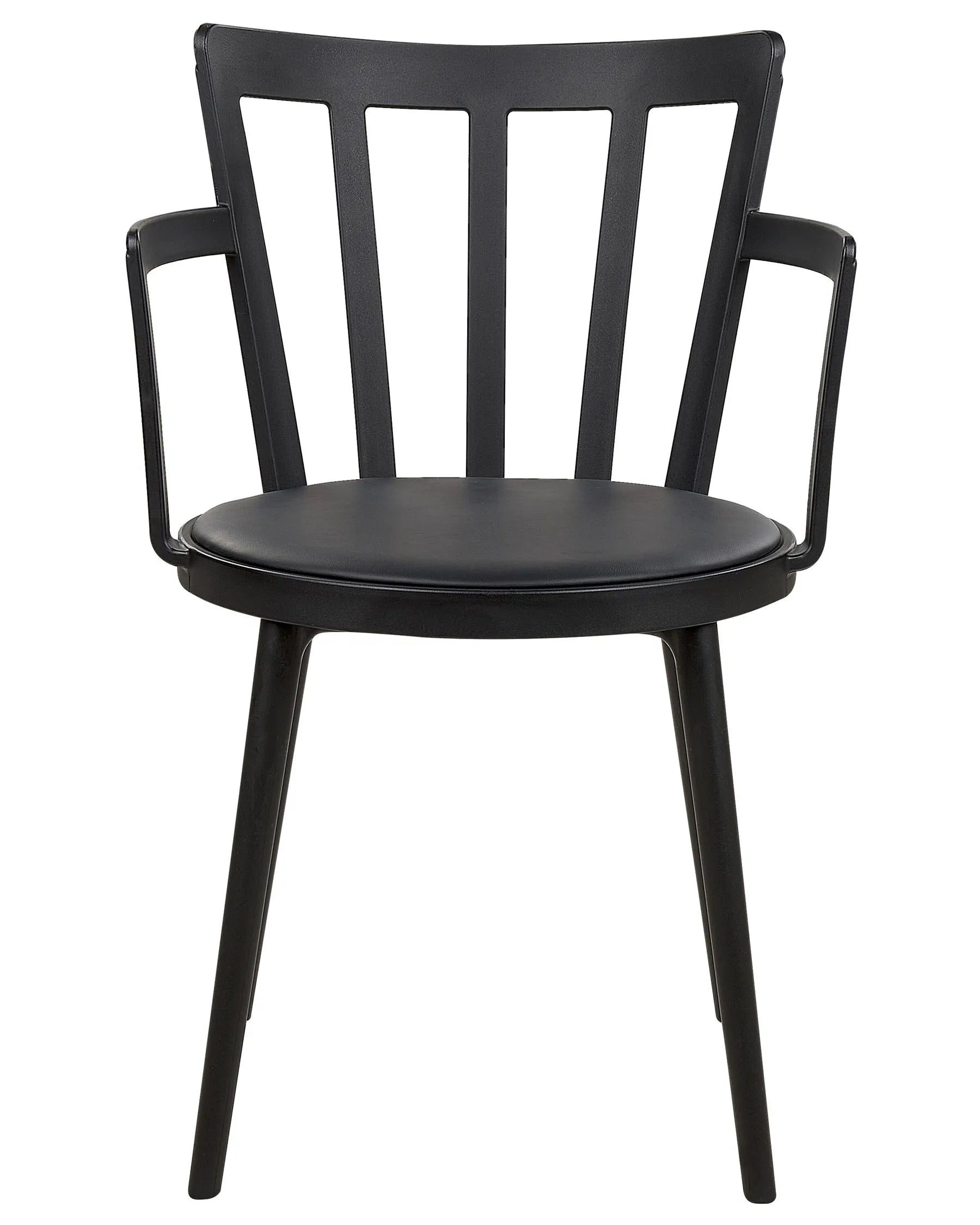 Set of 4 Dining Chairs MORILL Black