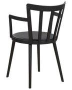 Set of 4 Dining Chairs MORILL Black