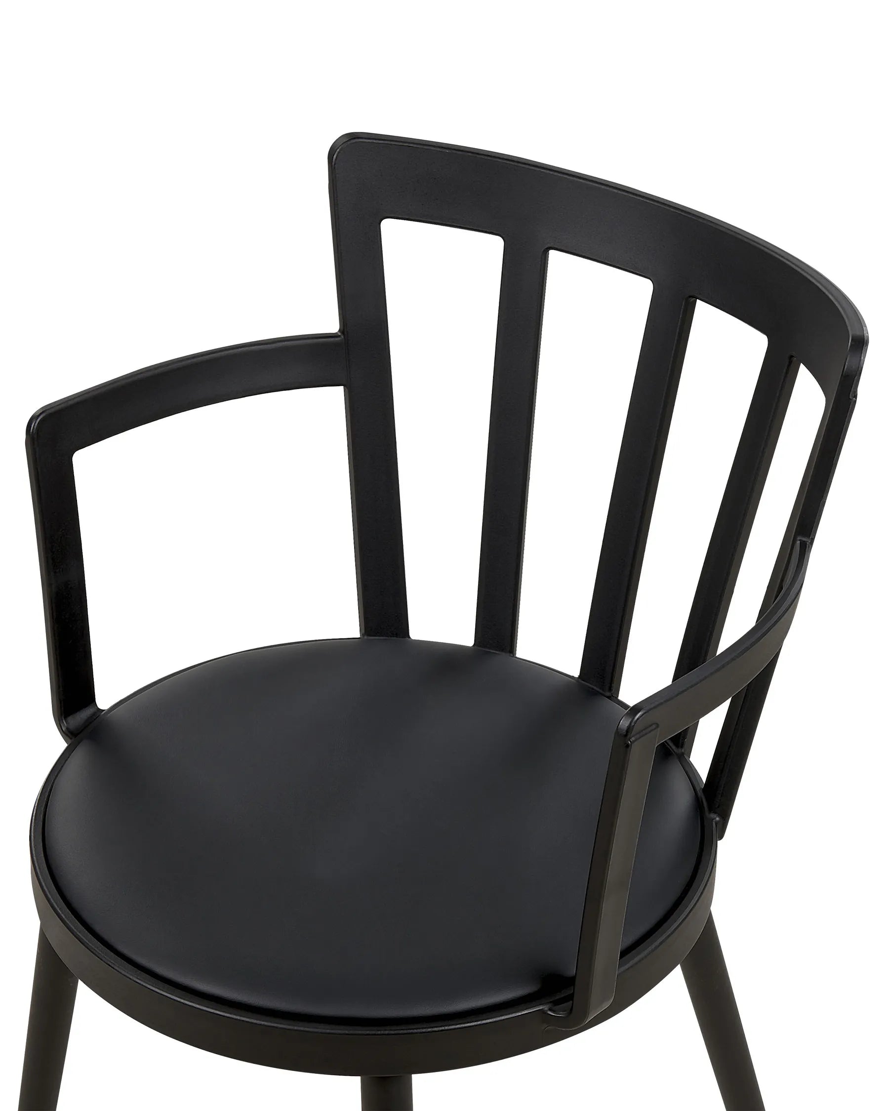 Set of 4 Dining Chairs MORILL Black