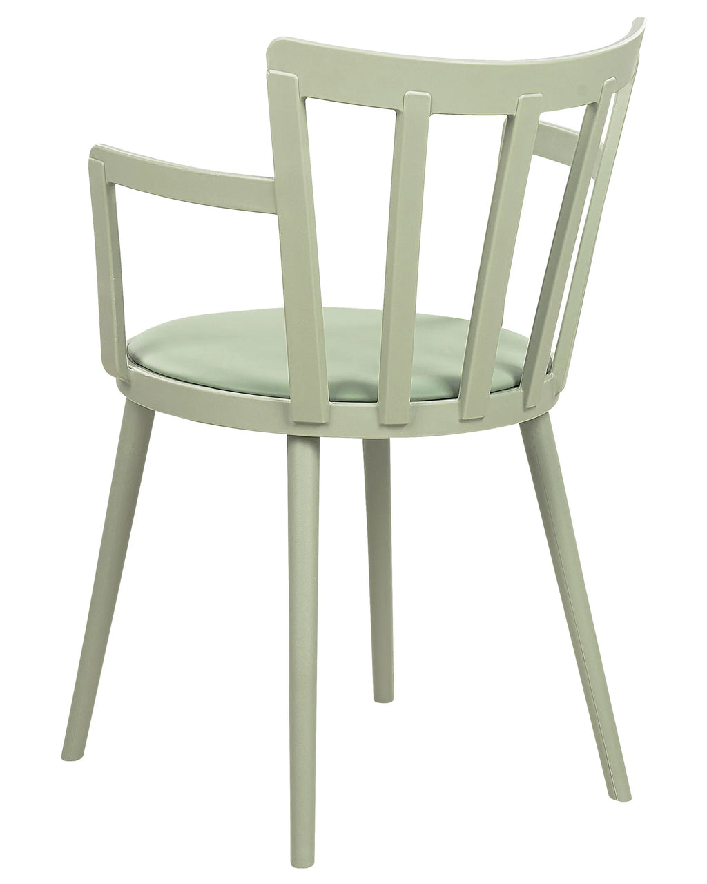 Set of 4 Dining Chairs MORILL Light Green