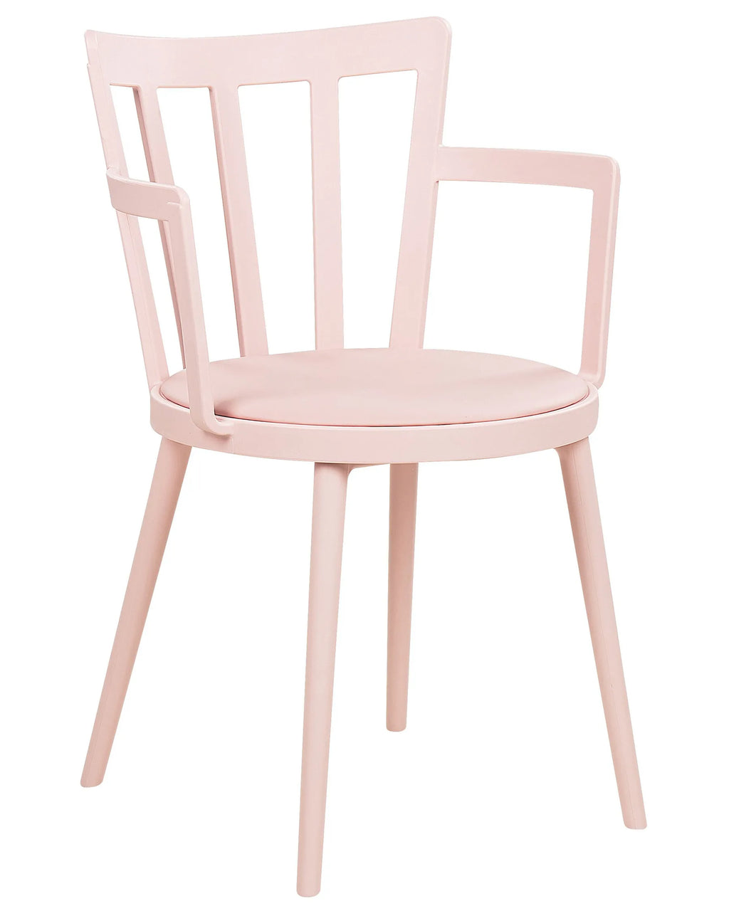 Set of 4 Dining Chairs MORILL Pastel Pink