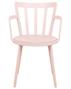 Set of 4 Dining Chairs MORILL Pastel Pink