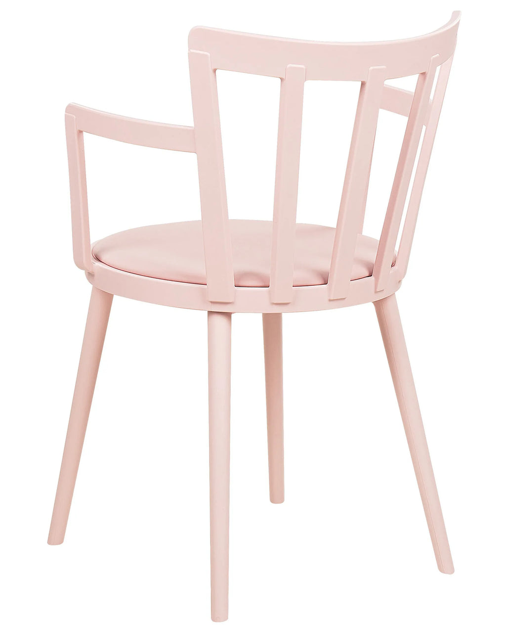 Set of 4 Dining Chairs MORILL Pastel Pink