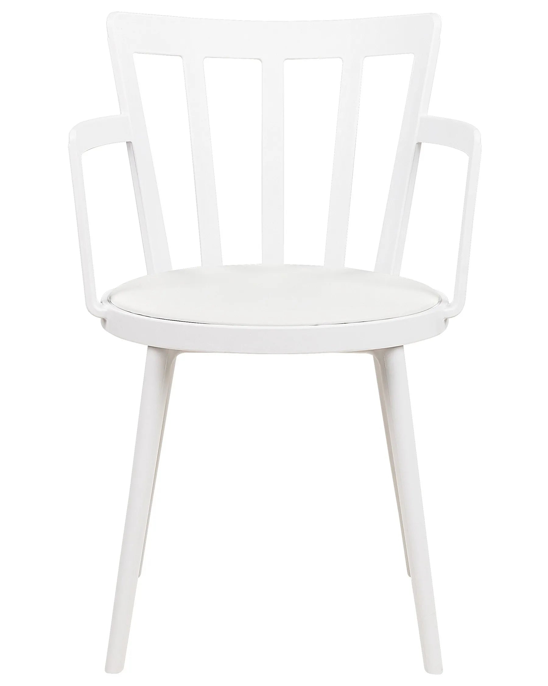 Set of 4 Dining Chairs MORILL White