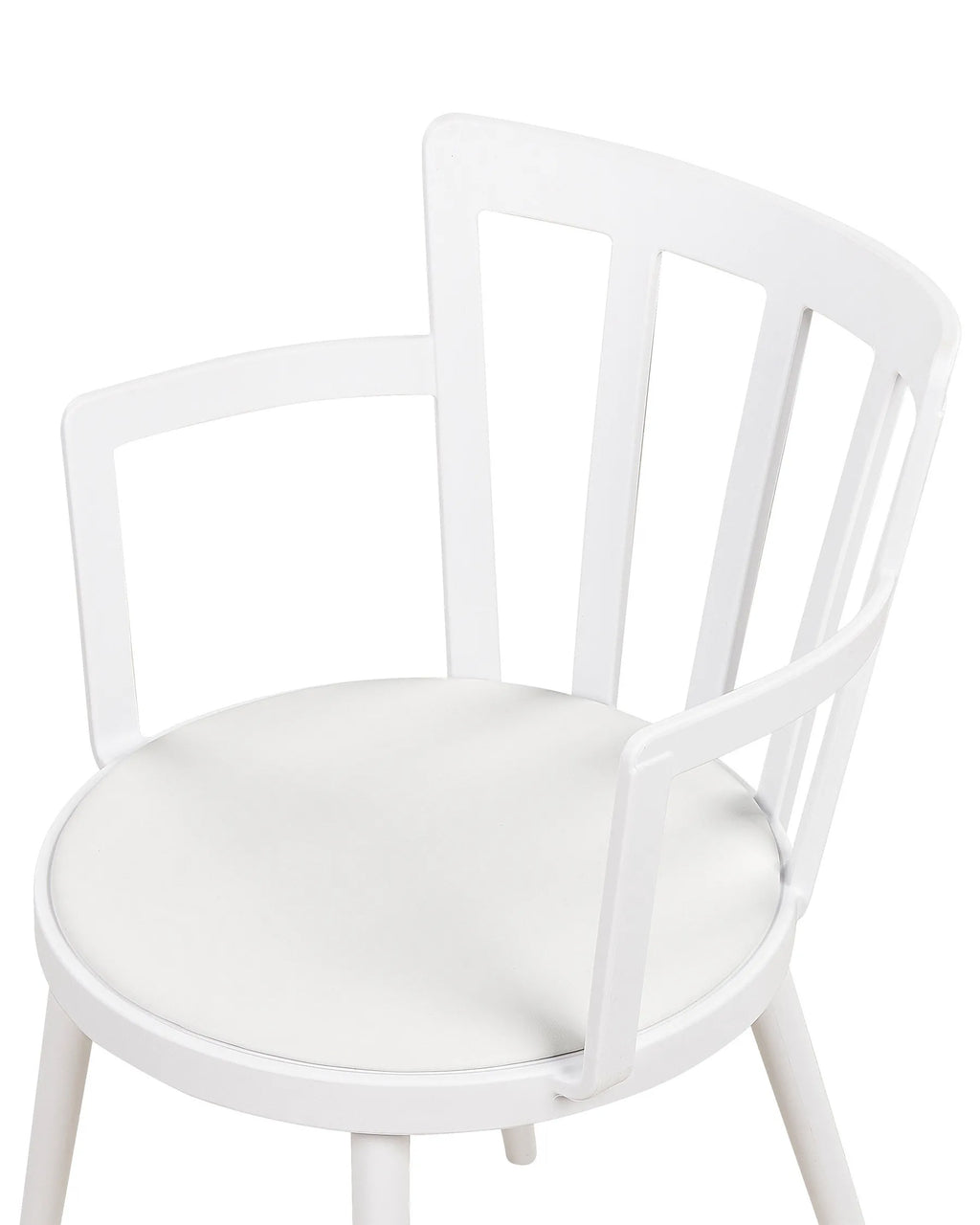 Set of 4 Dining Chairs MORILL White