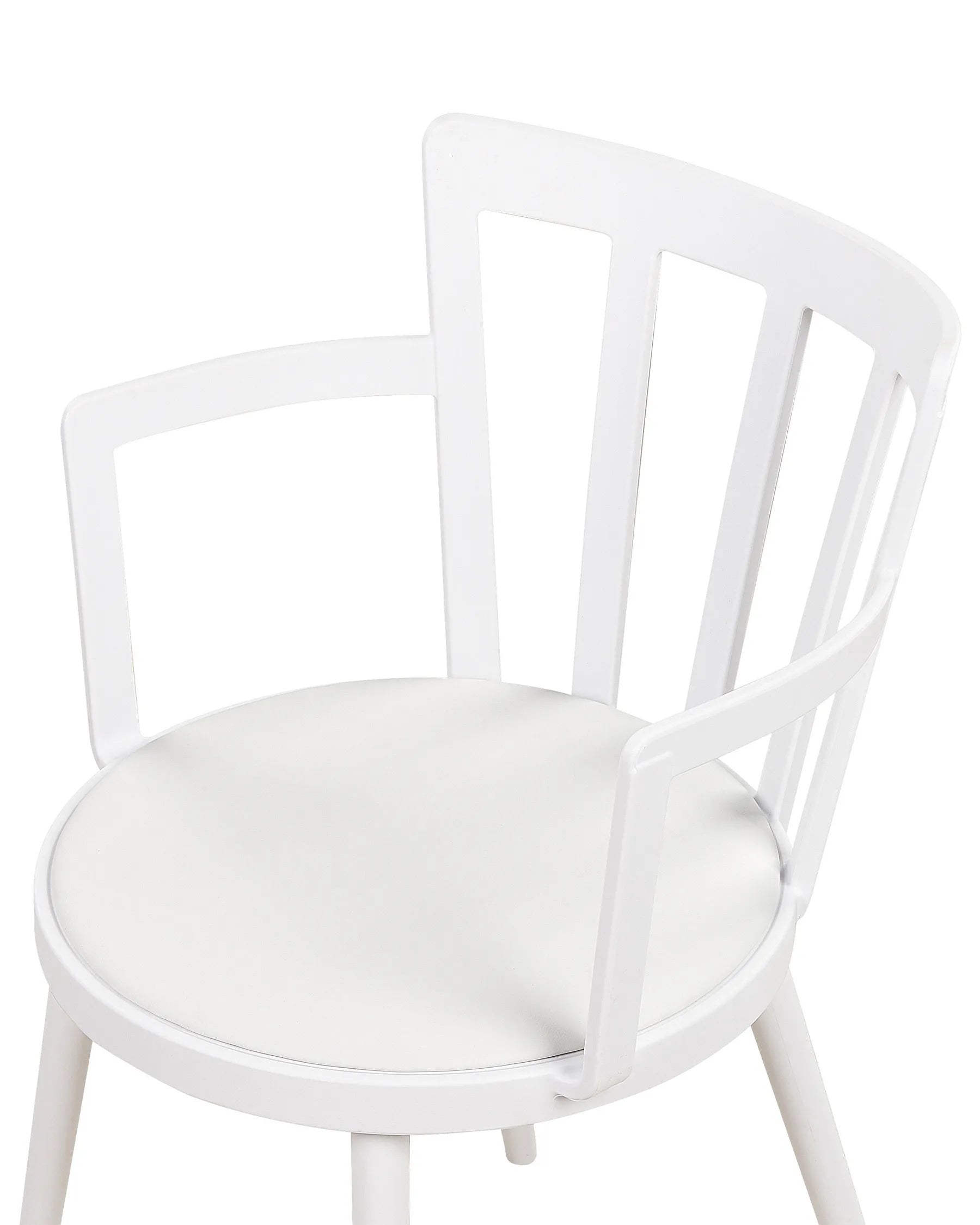 Set of 4 Dining Chairs MORILL White