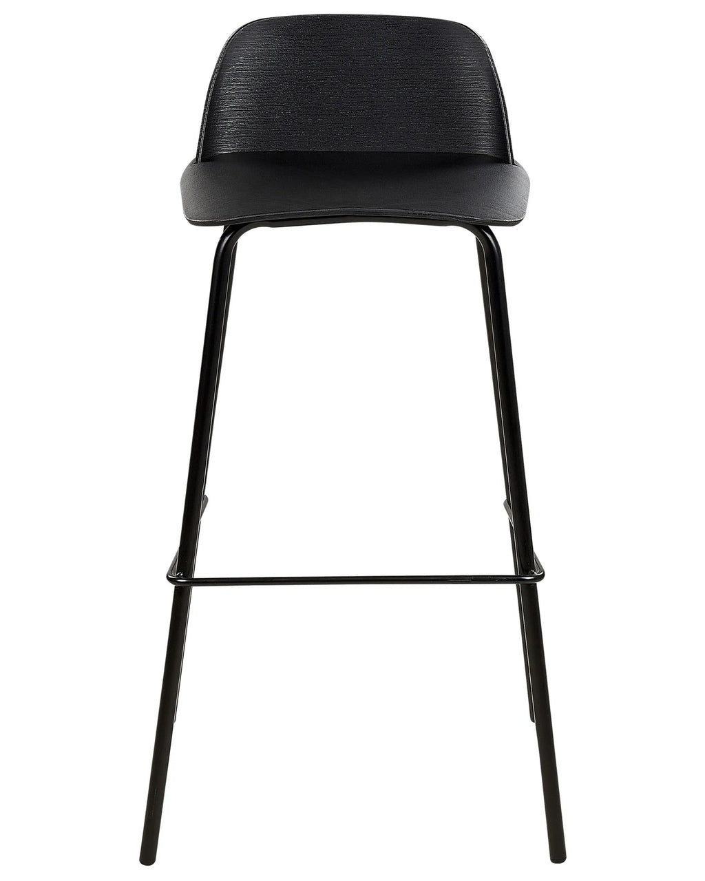 Set of 4 Bar Chairs MORA Black