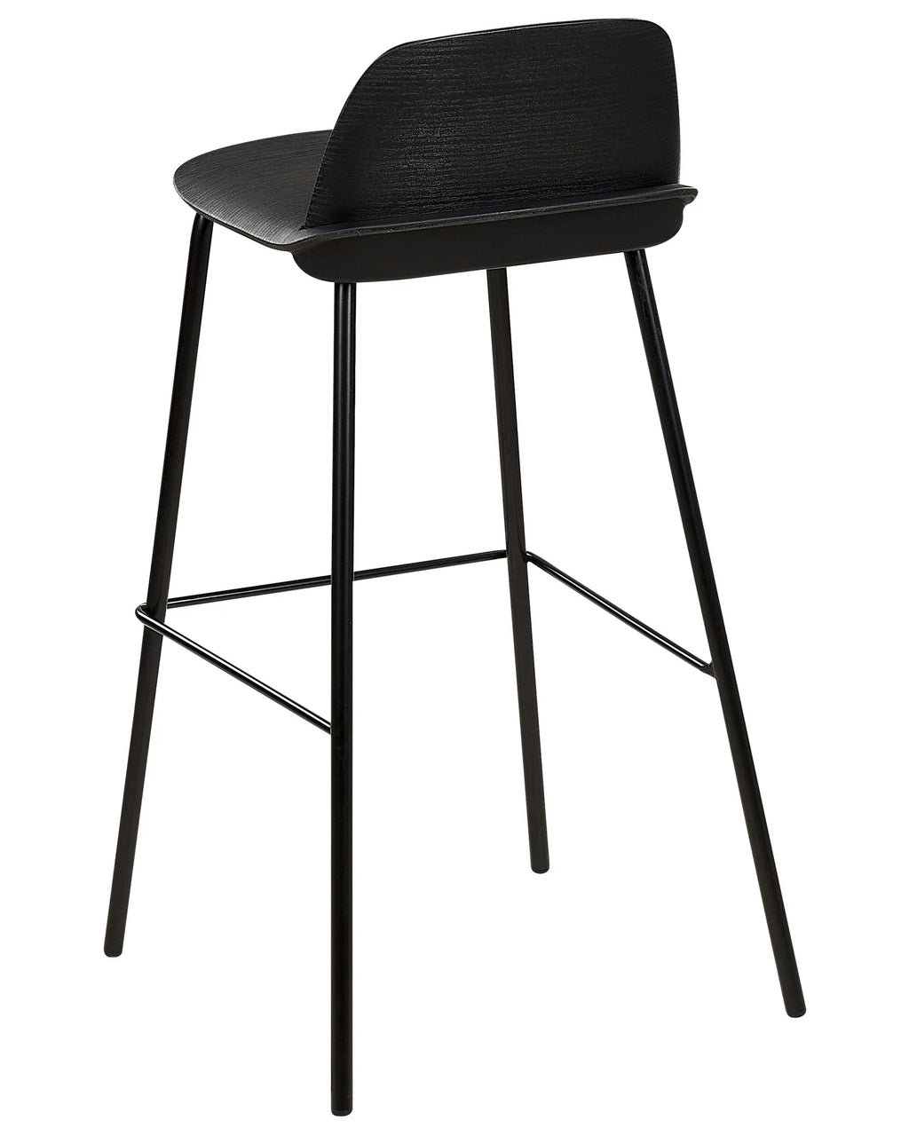 Set of 4 Bar Chairs MORA Black