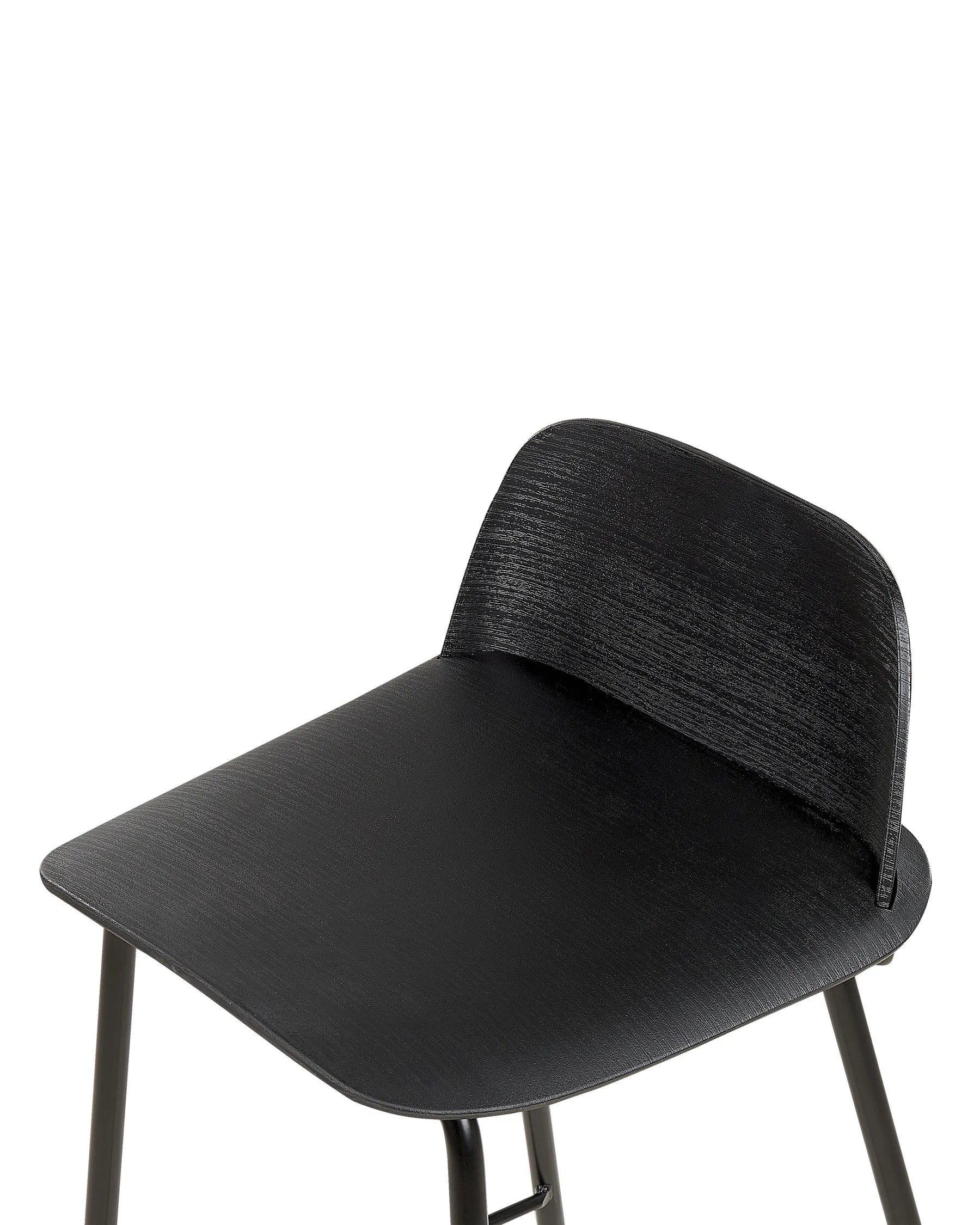 Set of 4 Bar Chairs MORA Black
