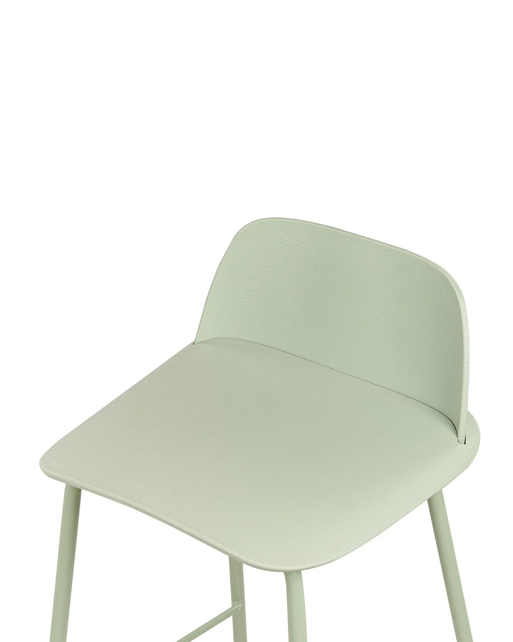 Set of 4 Bar Chairs MORA Light Green