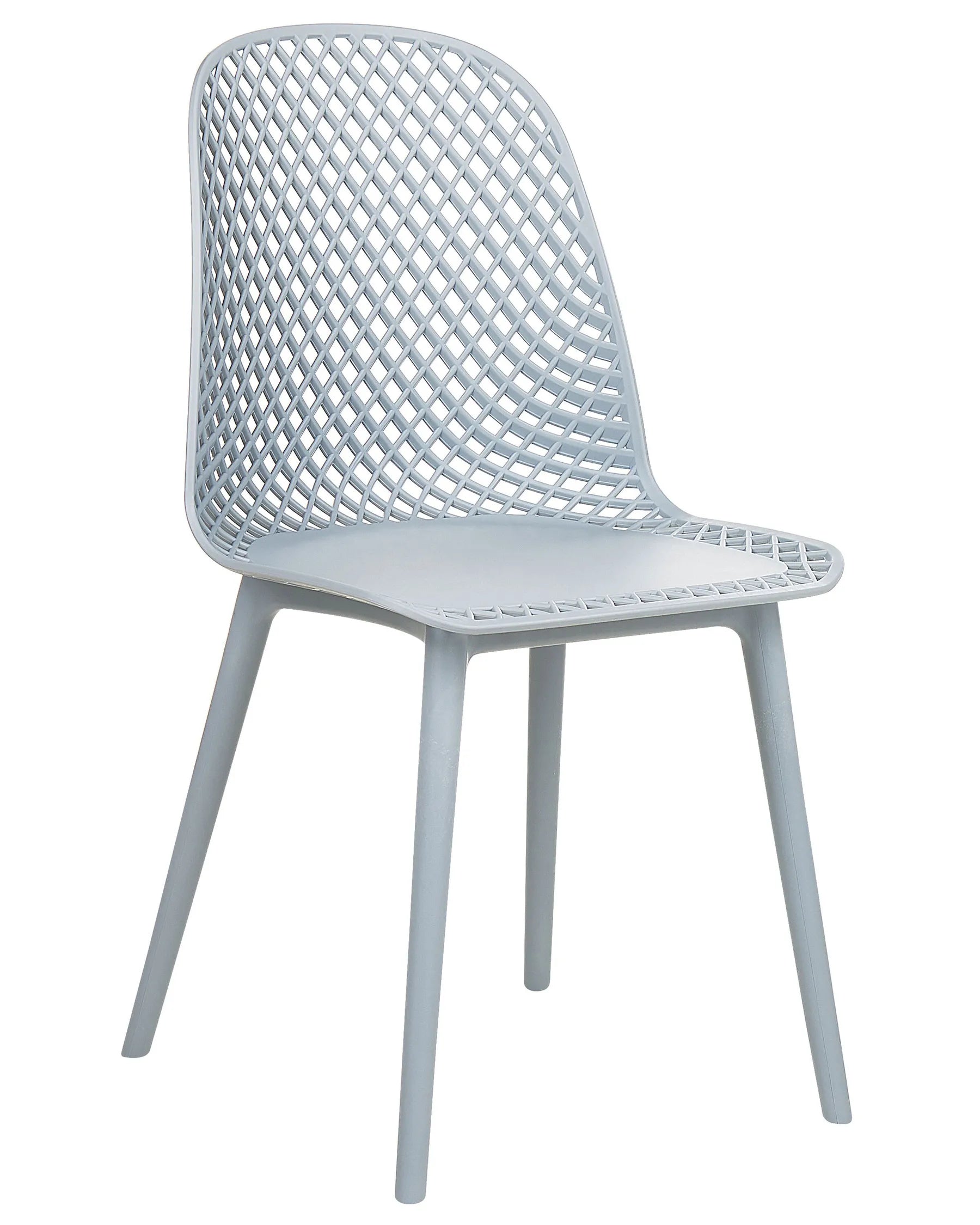 Set of 4 Dining Chairs EMORY Light Blue