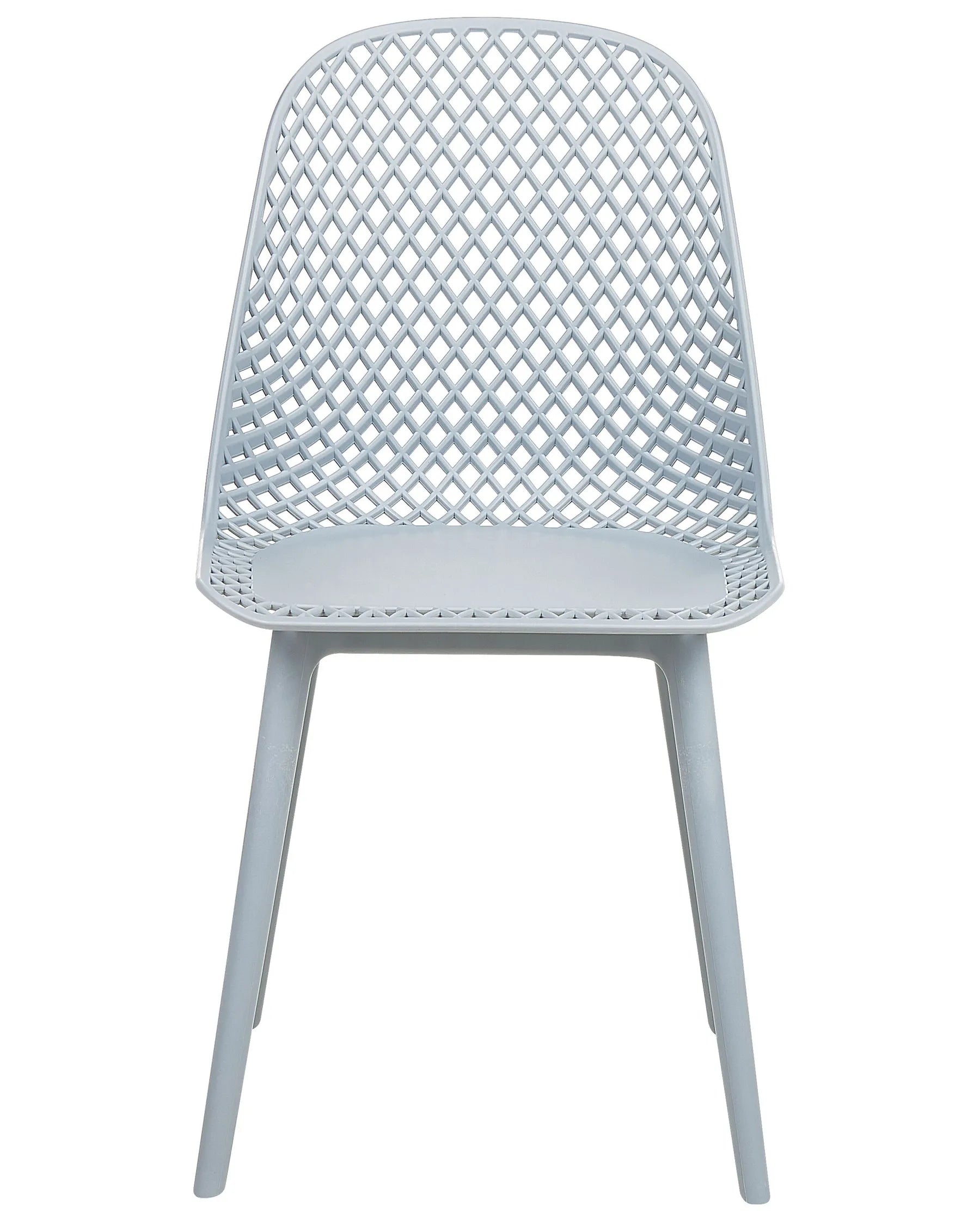 Set of 4 Dining Chairs EMORY Light Blue