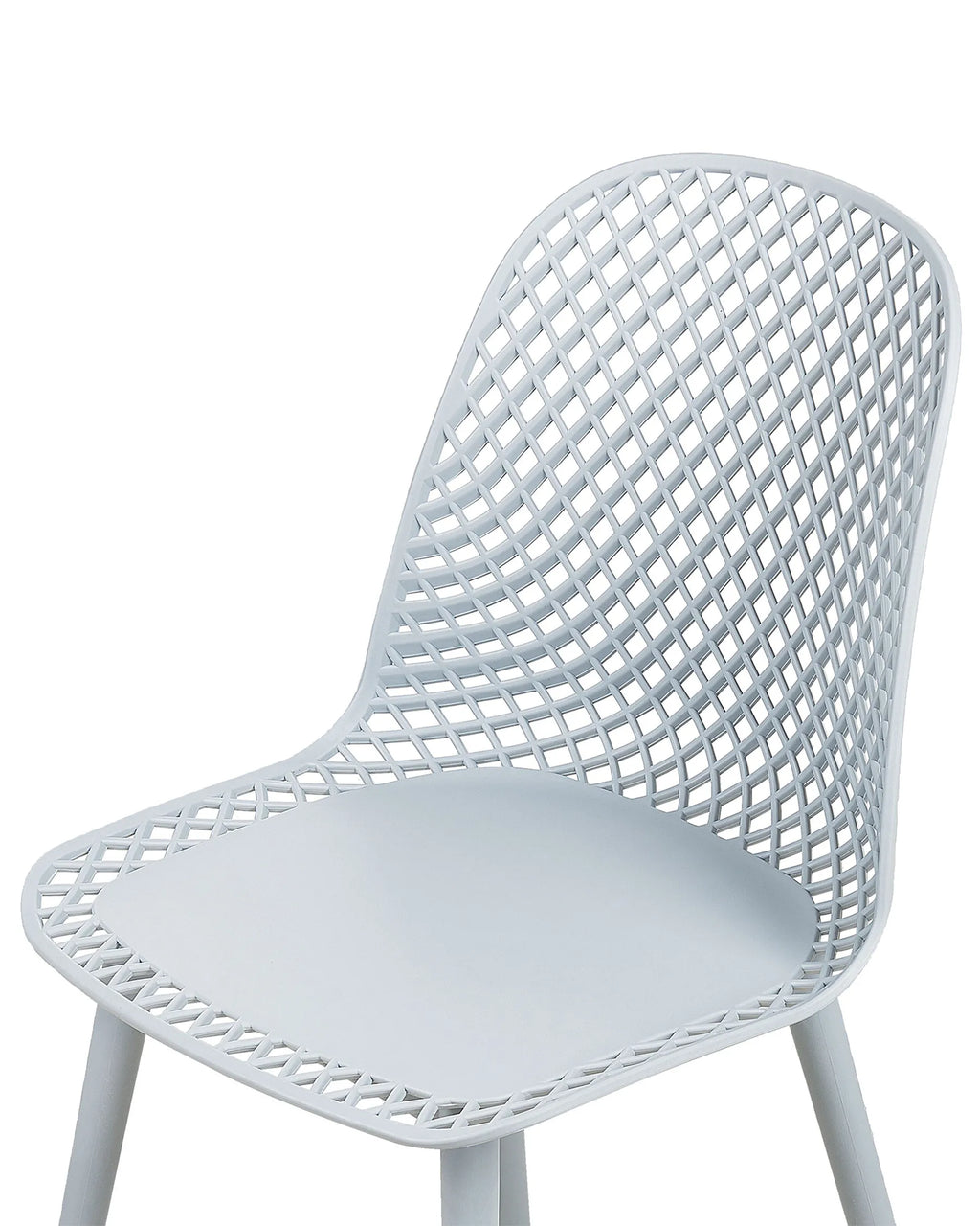 Set of 4 Dining Chairs EMORY Light Blue