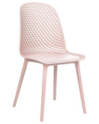 Set of 4 Dining Chairs EMORY Pastel Pink
