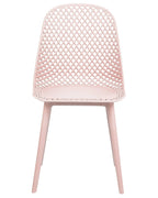 Set of 4 Dining Chairs EMORY Pastel Pink