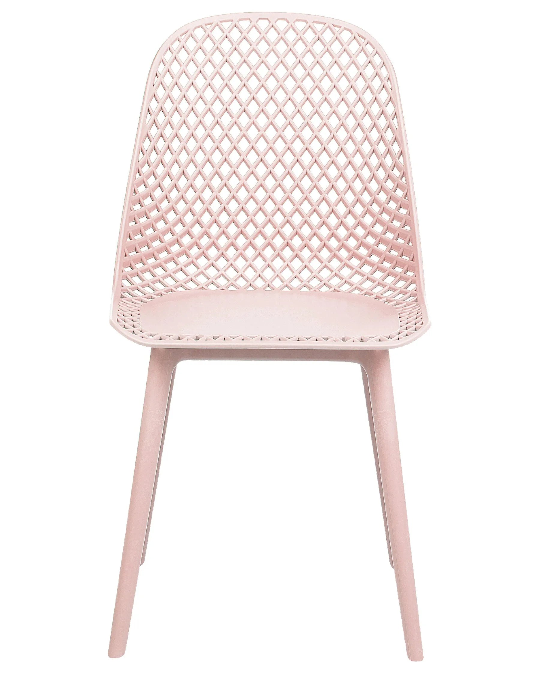 Set of 4 Dining Chairs EMORY Pastel Pink