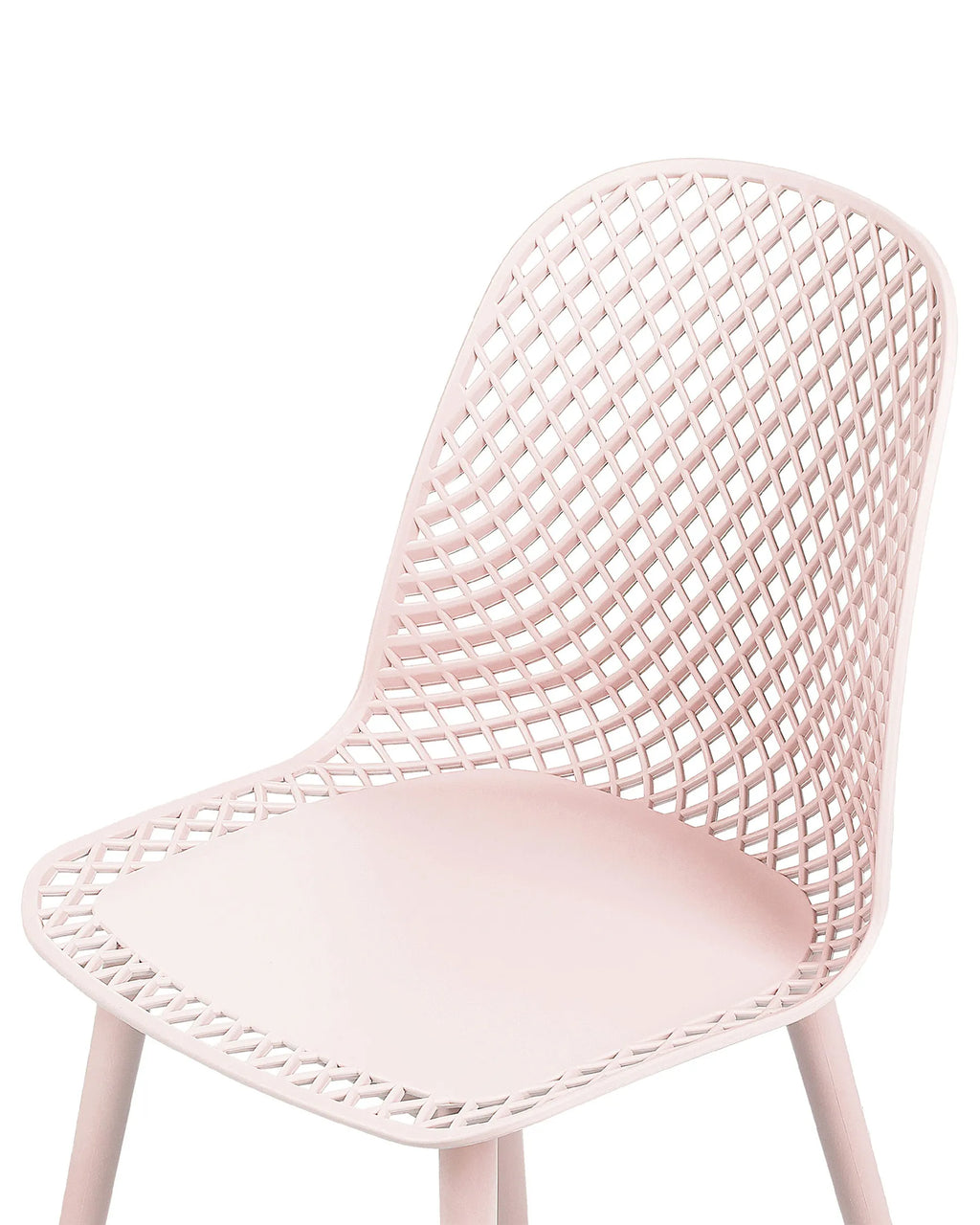 Set of 4 Dining Chairs EMORY Pastel Pink