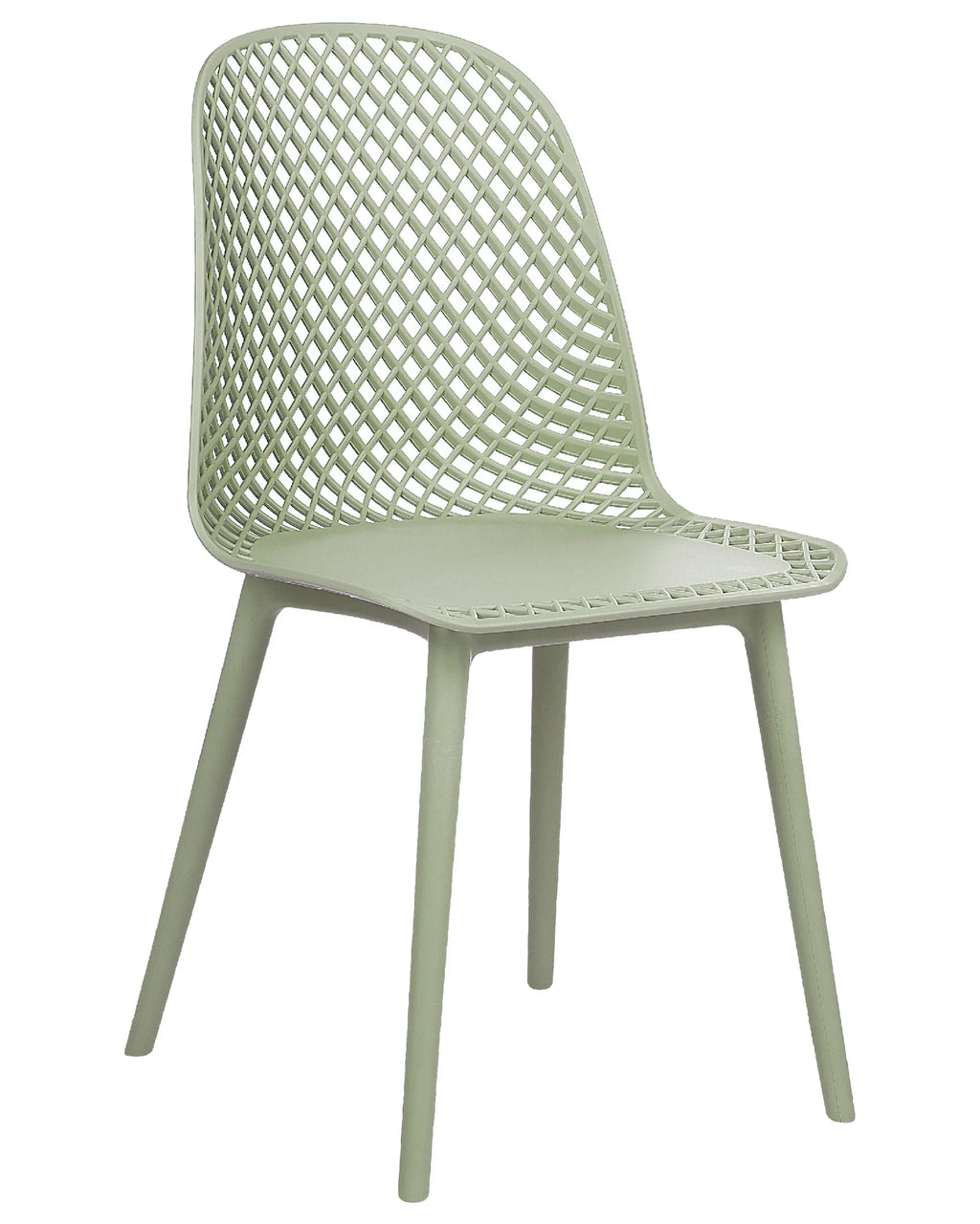 Set of 4 Dining Chairs EMORY Light Green